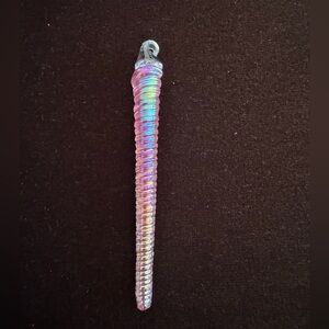 Iridescent Spiral Pendant